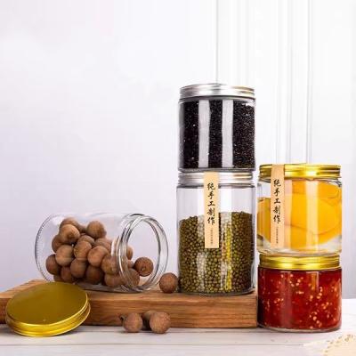 China Food Factory Supplier Customized Logo Glass Bottles Pickles And Jam Jar for sale