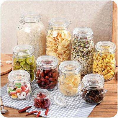 China Advanced Food Technology Customized Airtight Glass Storage Jar for sale