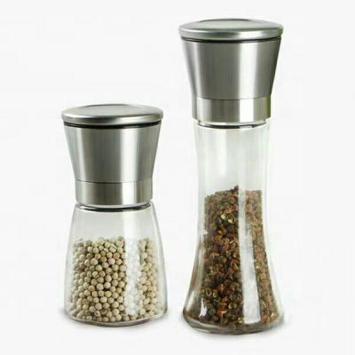 China Sustainable Factory Produced Sensitive Appearance Stainless Steel Salt And Pepper Grinder Set Of 2 for sale