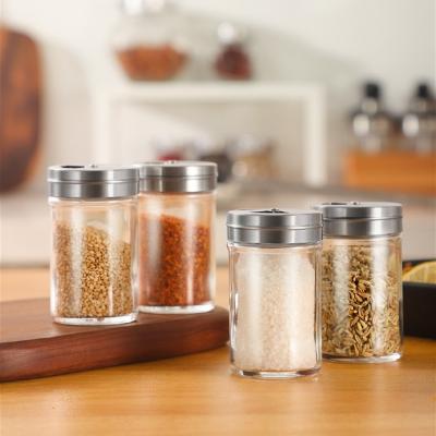 China Traditional European Quality Empty Packing Spice / Pepper / Salt Glass Jar for sale