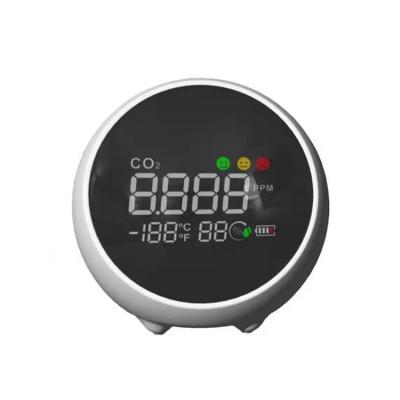 China Ball Type Va Display+Semi-Transparent Indoor Outdoor Liquid Cryst Carbon Dioxide Meter Air Quality Detector 40-5000ppm For Home Car for sale