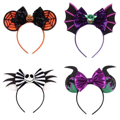 China New Festival Cloth/Sequin Hairband Halloween Cosplay Women Girl Handmade Headband DIY Hair Accessories Headwear for sale