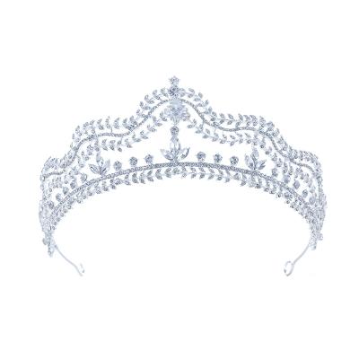 China Marry the & High Quality Crystal And Pearls Party Crowns And Tiaras Wedding Bridal Hair Accessories for sale