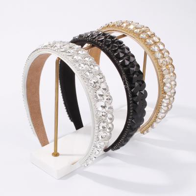 China Hot Selling Fabric/Faux Stone New Fashion Luxury Crystal Diamond Vintage Baroque Hair Accessory for sale