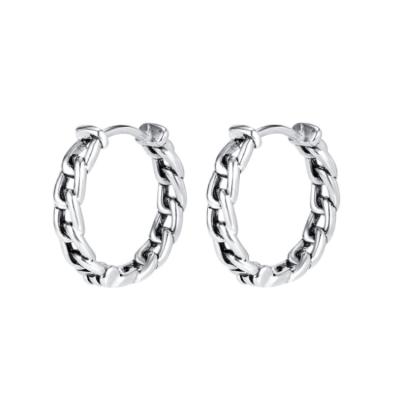 China Hiphop New Products Hot Men's Stainless Steel Chain Earrings Personality Bossy Earrings for sale