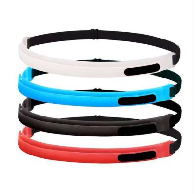 China Adjustable Head Band Boxing Hair Guide Sweat Silicone Band Hair Sport Sports Head Band for sale