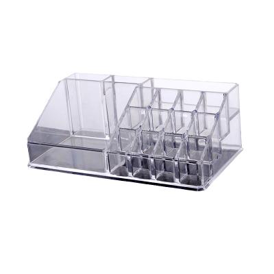 China Acrylic Lipsticks Organizer Export Quality Factory Sale Display 16 Compartments Lipstick Holder Make Up Organizer Display Rack for sale