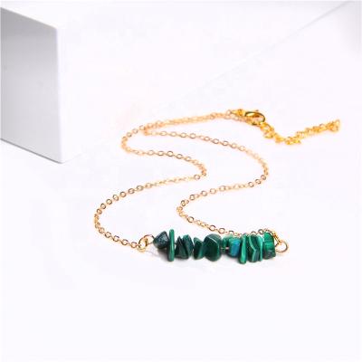 China Hot Sale Designer CraftsCreates Natural Stone Necklace Birthstone Raw Crystal Necklace With Stone Pendant for sale