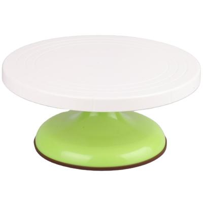 China Sellingplastic round turntableAnti-skid Viable Hot Cake Stand Decorating Rotary Table Kitchen Pan Baking Tool Cake Pan for sale