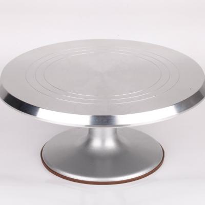 China Aluminum Alloy Cake Stand Tool Cream Viable Rotating Baking Cake Decorating Tool For Making Cake for sale