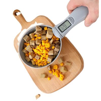 China Hot Sale Automatic Digital Display Scoop Cat Smart Dog Food Weighing Spoon Smart Food Weighing Ration for sale