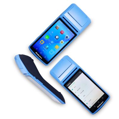 China Blue 5 inch M1 Android 6.0 mobile payment receipt printing wifi BT lottery pos handheld terminal MHT-M1 for sale