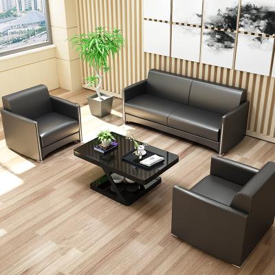 China Modern simple sofa office reception desk sofa tea table combination modern sofa for sale