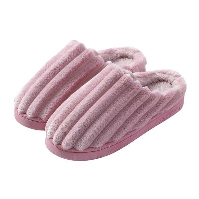 China Pink Fuzzy Slides Soft Warm Unisex Lightweight Custom Home Slippers Winter Hot Sale Slide for sale