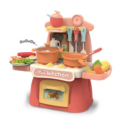 China DIY Pretend Play Plastic DIY Kids Accessories Set Educational Pretend Cooking Kitchen Set Toys for sale