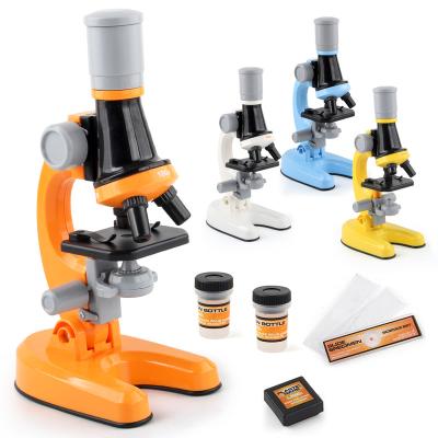 China FLASHING 1200X Biological Science Lab Learning Toys Microscope School Monocular Toy for sale