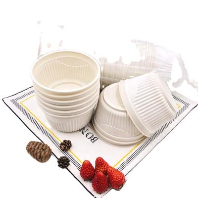 China 100%Eco-friendly disposable cornstarch biodegradable paper soup bowl for sale