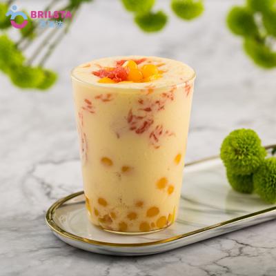 China Juice Brilsta Peach Flavored Milk Tea Shop Fruit Tea Special Ingredients Milk Tea Raw Materials Fiber Boba for sale