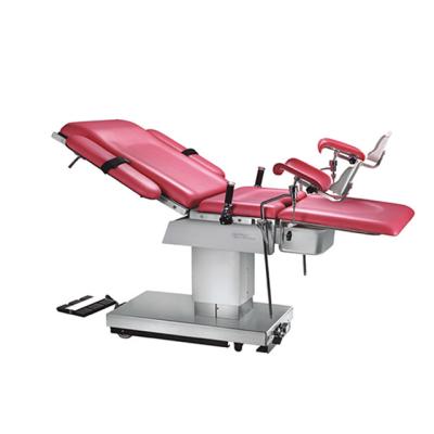 China CE ISO 304 stainless steel electric table delivery electric gynecological operating surgical obstetric work chair in metal with basket for sale