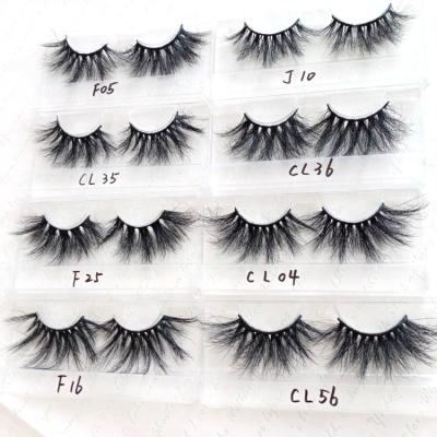 China Wholesale Soft 3D Real Mink Fur Lashes False Strip Eyelashes Cotton Vendor Private Label With Custom 25MM Eyelash Packing Box for sale