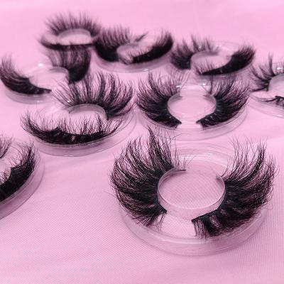 China OEM Wholesale 25mm 3D Mink Eyelashes Mink Eyelashes Soft Natural Custom Lashes Private Label Cotton Lashes Box Eyelash Box for sale