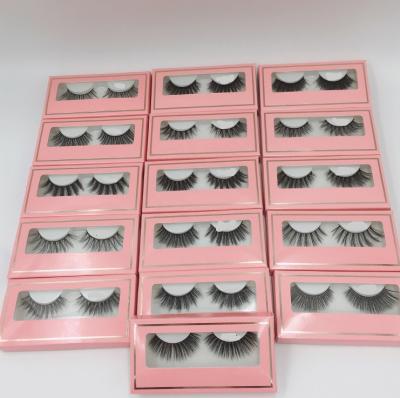 China Factory Price 3D 5D Strip Cotton Faux Mink Eyelashes Private Label Strip Real PBT Korean Soft Fluffy Wholesale Handmade Fiber Faux Mink Eyelashes for sale