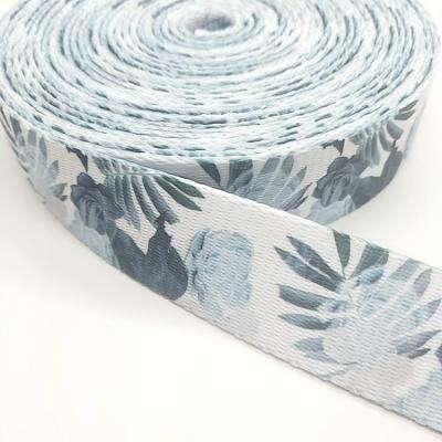 China custom webbing printed flat mingjia webbing for garment for sale