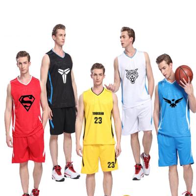 China Customized Antibacterial School Basketball Uniform Tank Top Basketball Wear Blank From Sportswear Manufacturer for sale