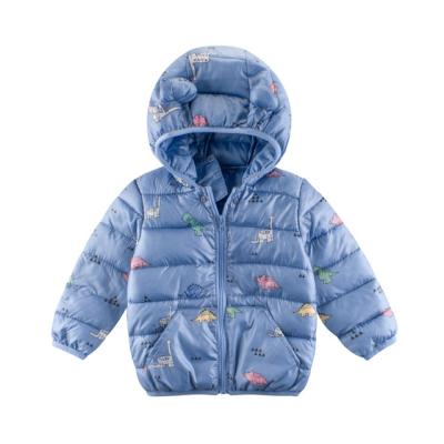 China Windproof Children Warm Zipper Cotton Filler Jacket Boys Coat Open Type Girls Babi Clothes Thicken Hooded Clothing for sale