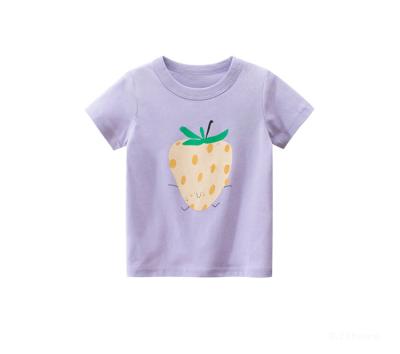 China Factory direct sale breathable printed 100% cotton short sleeve boy and girl kids T-shirt for sale