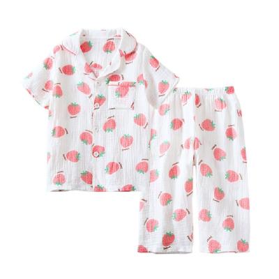 China Good Quality Boys and Girls Summer Pajamas Set Children Breathable Pajamas for sale