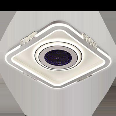 China High Lumen 3D Acrylic Square Living Room Luxury Modern Ceiling Lamps Surface Mounted Flush Mount Led Ceiling Light for sale