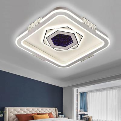 China High Efficiency 3D Round Square Square Ceiling Light Outdoor Modern Acrylic Nordic Led Home For Living Room Bedroom Lamp Led Ceiling Lamp for sale