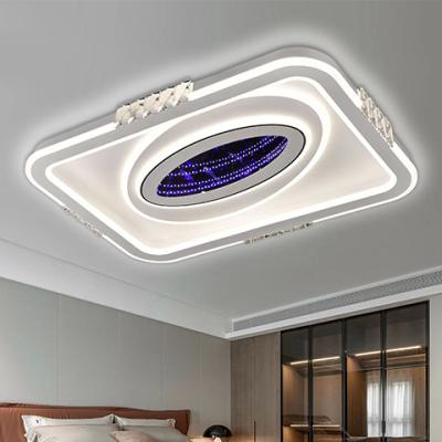 China Outdoor Mounted Like Multifunctional Smart Round Square Nordic Fixtures Recessed Home Bedroom 136W Rectangle Led Ceiling Light for sale