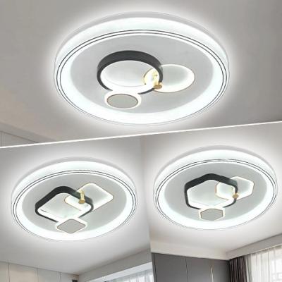 China Nordic Round Outdoor Mounted Simple Style Led Light Modern Bedroom Chandeliers Aisle Hallway Light Acrylic Ceiling Lamp For Living Room for sale