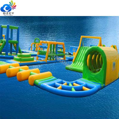 China Entertainment GZCY Outdoor Inflatable Water Games / Inflatable Floating Water Park Aqua Park For Sale for sale