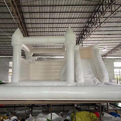 China Wholesale Inflatable Backyard Bouncer Slides PVC White Inflatable Water Tower Bouncer for sale