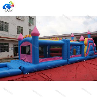 China PVC Tarpaulin Castle Obstacle Course Toy Equipment Kids Inflatable Combo Obstacle Course for sale