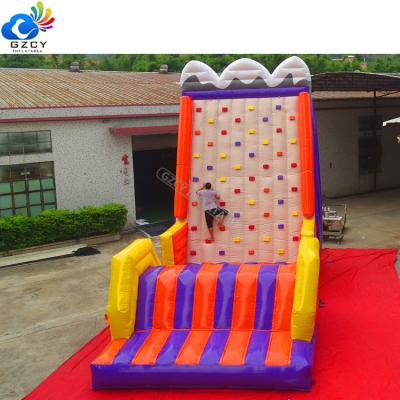 China Inflatable Climbing Playground PVC Climbing Wall Outdoor/Indoor Popular Attractive Inflatable Wall New Design for sale