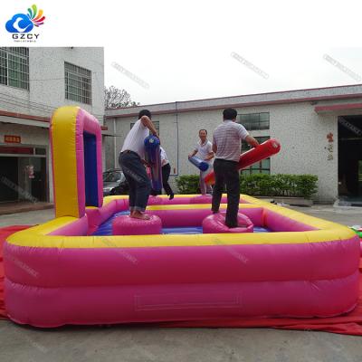 China Water Proof and Fire Resistance Most Popular Inflatable Gladiator Dueling Game of Joust Arena Interactive 4 Person Gladiator for sale