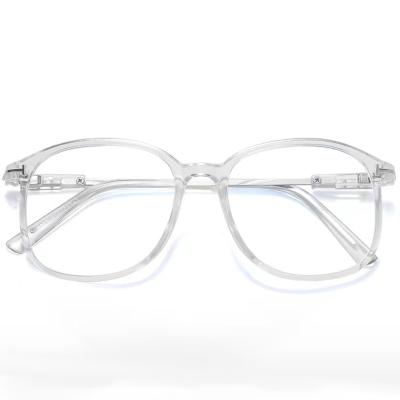 China 2022 Light Weight White Clear Frame Simple Glass Spectacle Glasses For Casual Eyewear Women Men Glasses Unisex Clear Optical Glasses for sale