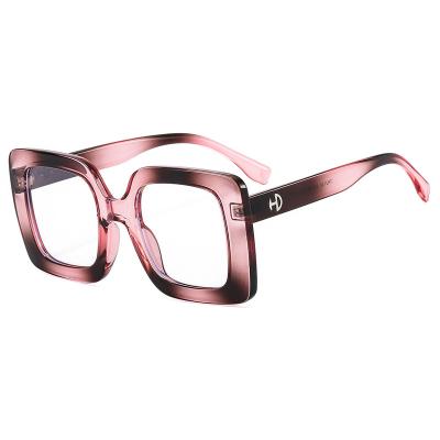 China Oversized Square Light Weight 2022 Fashion Glasses Frames For Men Women Anti Blue Light Glasses Frames Computer Optical Eyewear for sale