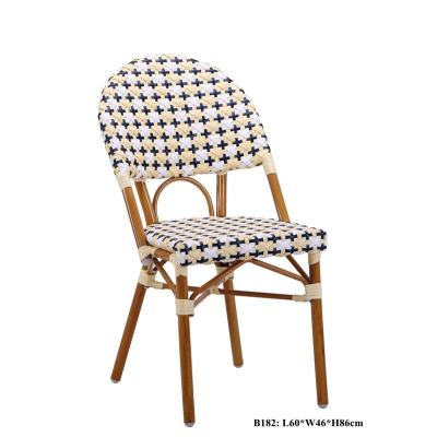 China Leisure B182 Bamboo Look Frame Rattan Cafe Chair for sale