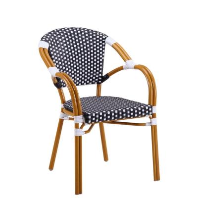 China B186 Leisure French Rattan Metal Bamboo Outdoor Chair for sale