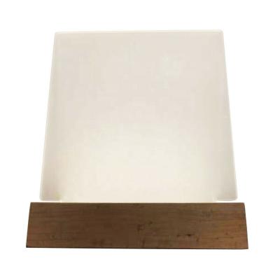 China 3d Wooden Light DIY Engrave Empty Acrylic Wooden Base 3D LED Night Light Decorative Lamp Table Bedside Lamp With Single Acrylic Plate for sale