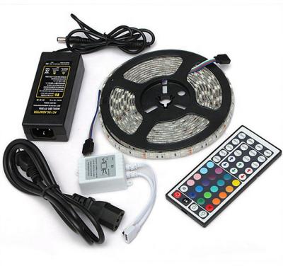 China Waterproof Infrared Hotel 44key IR Controller Set SMD5050 RGB Led Strips 5m RGB Led Strip 150leds for sale