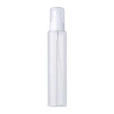 China PET Single Empty Fine 60ml 80ml 100ml 120ml 150ml Amber White Clear Plastic Mist Spray Bottle For Cosmetic Packaging for sale