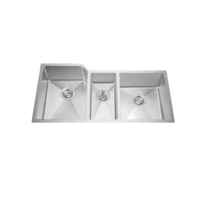 중국 Without Faucet JTH-10052 American Standard Triple Bowl Handmade Undermount CUPC Kitchen Sink 판매용