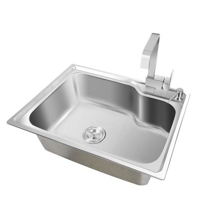 China With Faucet Single Bowl Stainless Steel Kitchen Sink en venta