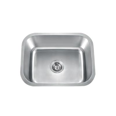 China Without Faucet UPC 16 Gauge 304 Stainless Steel Single Bowl Kitchen Basin Handmade Sink With Accessories en venta